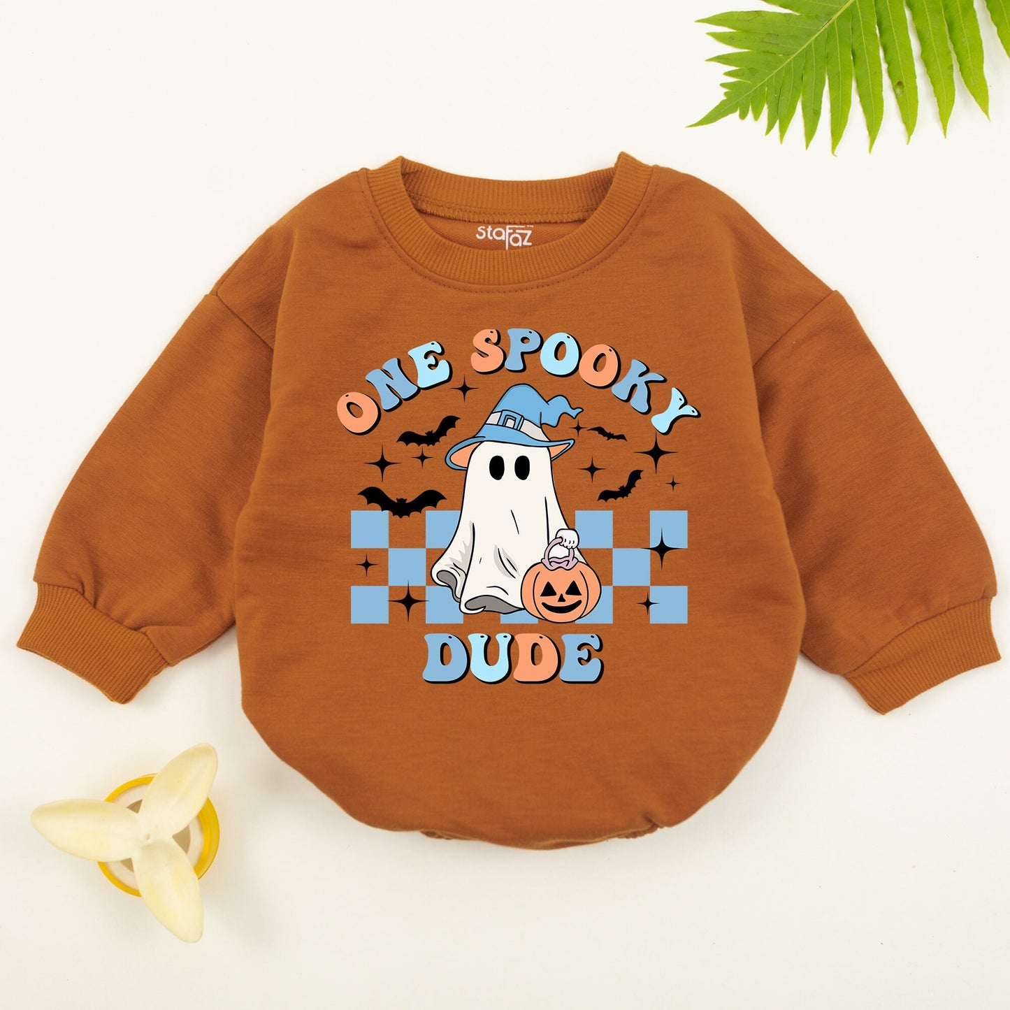 One Spooky Dude Halloween Birthday Sweater for Baby Boy Girl Toddler First Birthday Pumpkin Spooky Mama Dada Matching Family Fall Casual