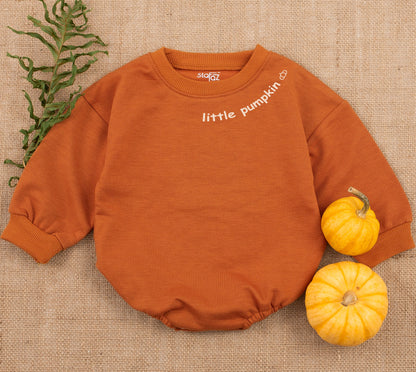 Pumpkin Patch Baby Romper, Unisex Halloween Outfit, Fall Newborn Clothes