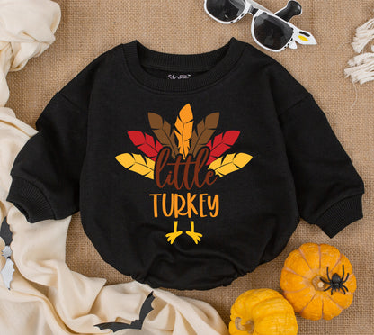 Adorable Thanksgiving Baby Romper - Unisex Long Sleeve Bodysuit