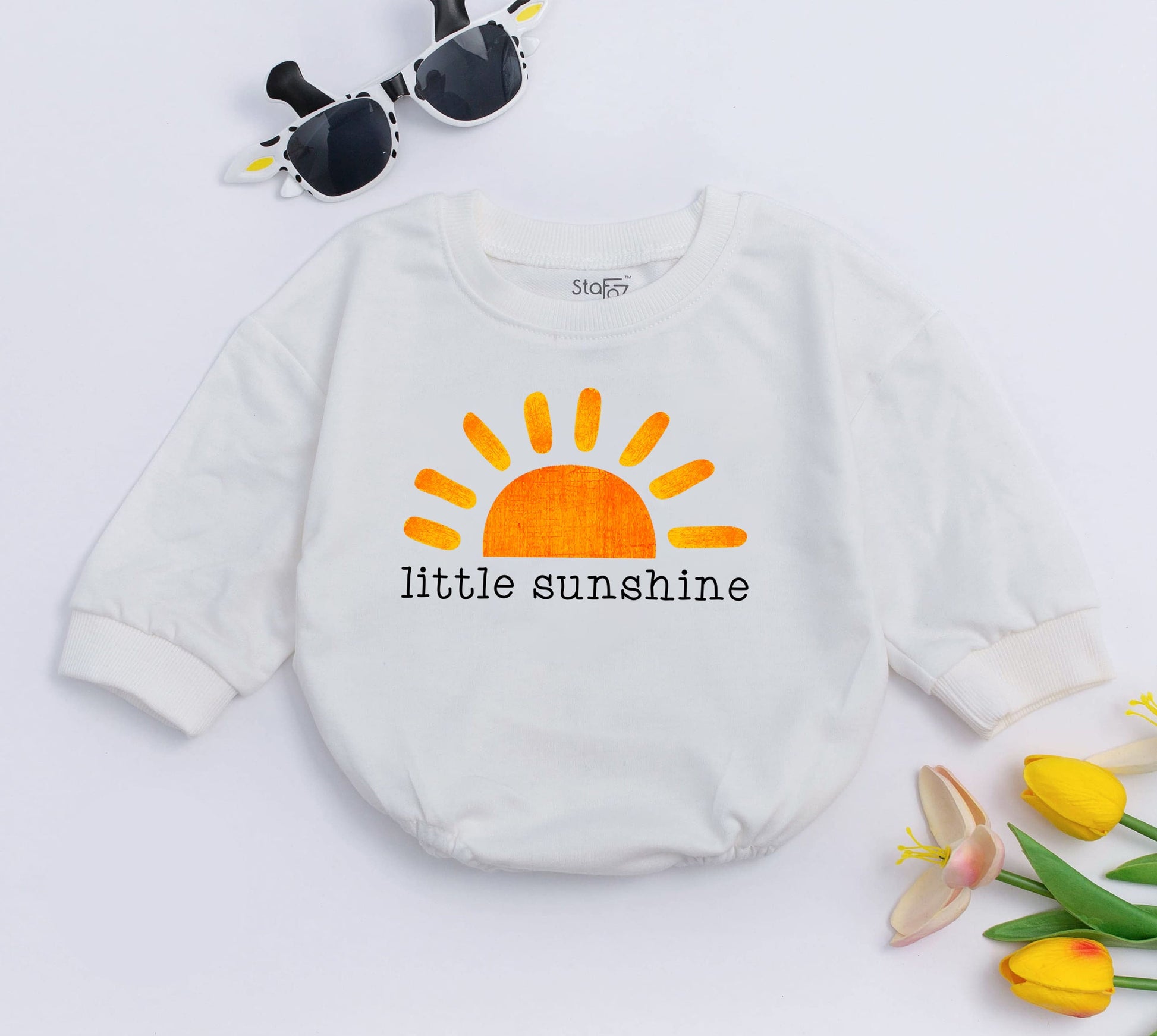 Sunshine Boho Baby Romper | Gender Neutral Baby Shower Gift