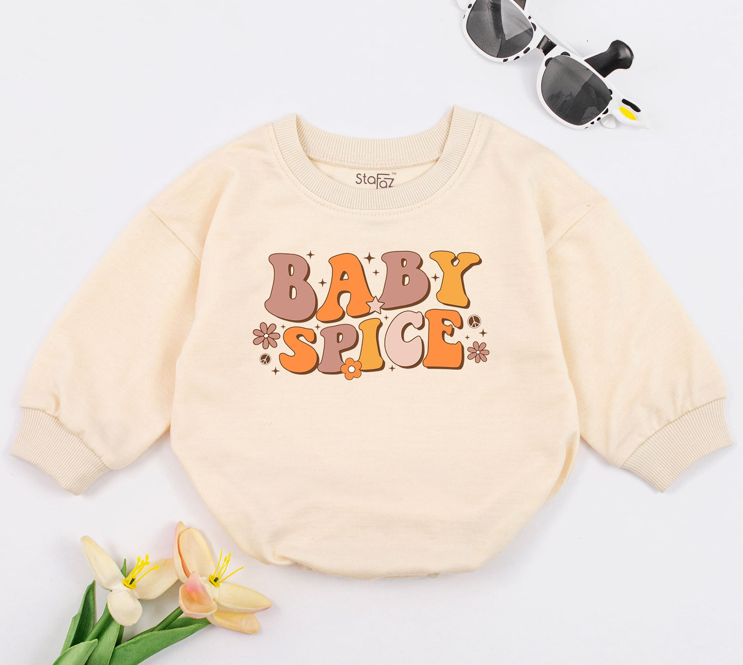 Pumpkin Spice Baby Romper, Fall Outfit, Gift for Baby Girl