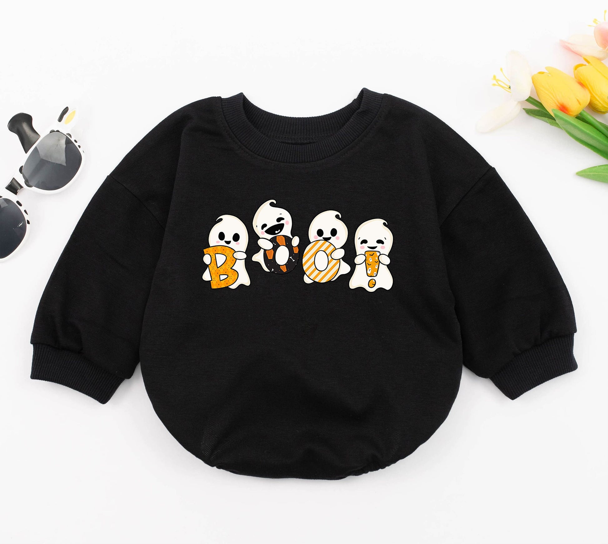 Boo-tiful Baby Ghost Romper - Adorable Halloween & Fall Outfit