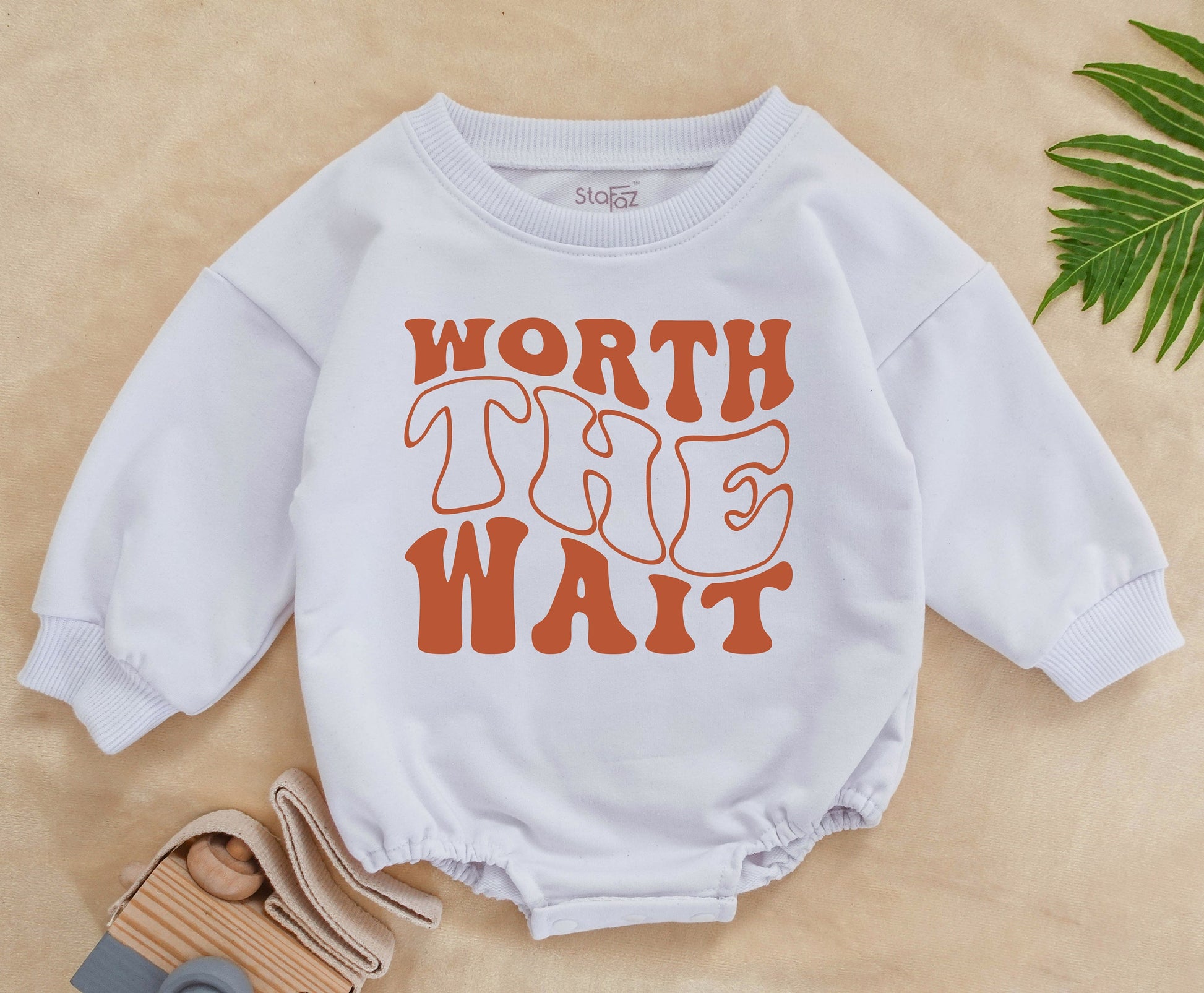 Worth the Wait Baby Romper: IVF, Adoption, Gender Reveal Gift