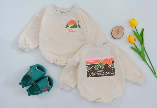 Personalized Happy Thanksgiving Baby Romper Cute Retro Turkey Design First Thanksgiving Outfit for Girls