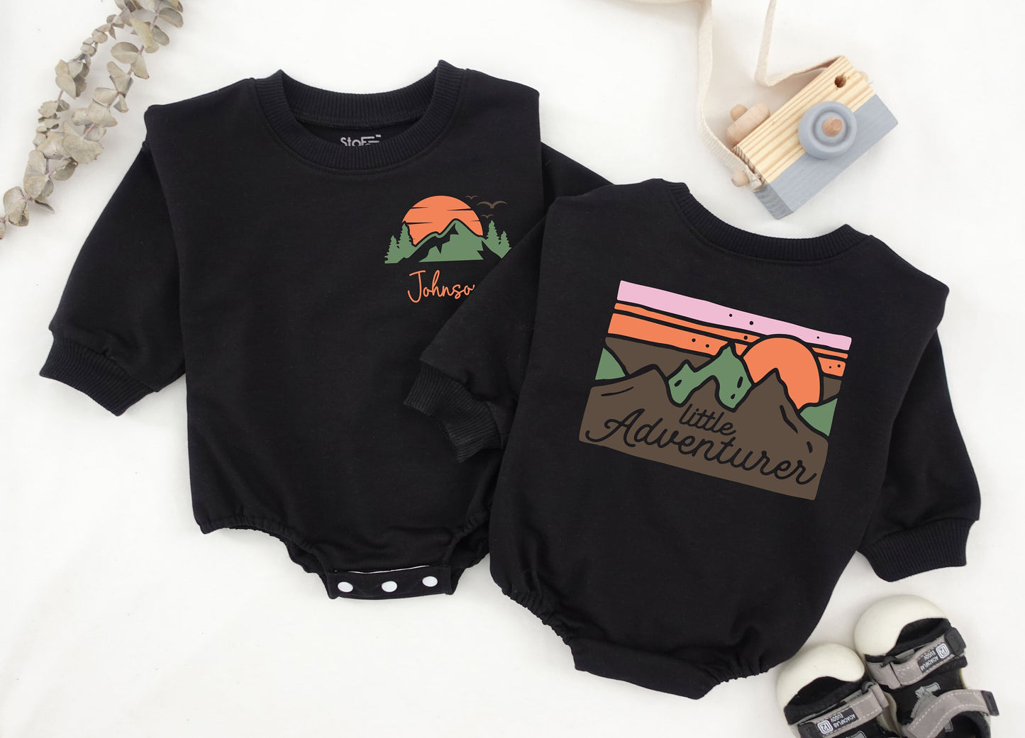 Personalized Happy Thanksgiving Baby Romper Cute Retro Turkey Design First Thanksgiving Outfit for Girls
