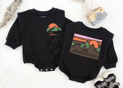 Personalized Happy Thanksgiving Baby Romper Cute Retro Turkey Design First Thanksgiving Outfit for Girls