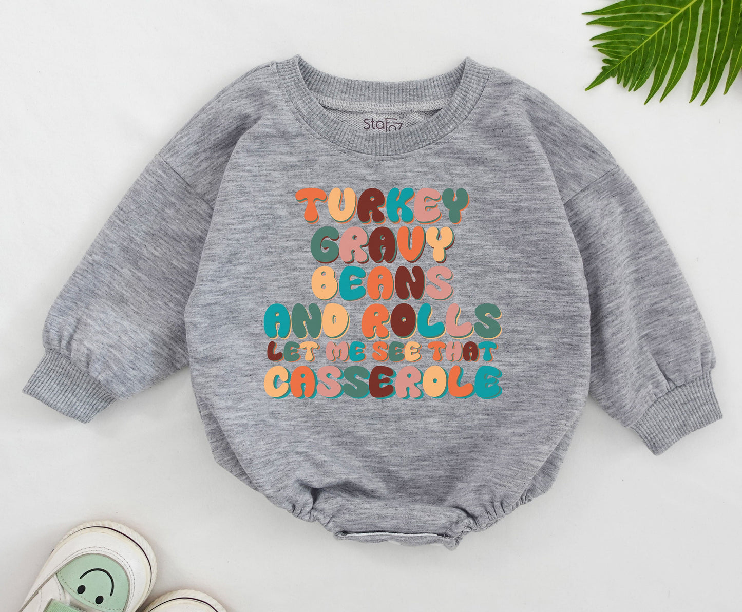 Retro Thanksgiving Baby Bodysuit: Cute & Funny Fall Gift