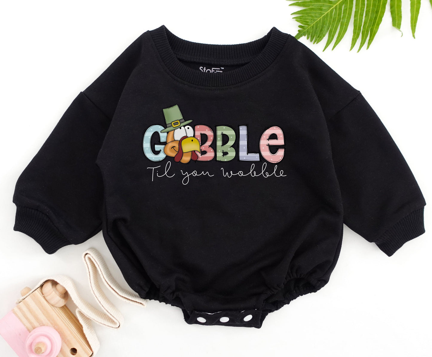 Baby Thanksgiving Romper: First Turkey Day Funny Outfit