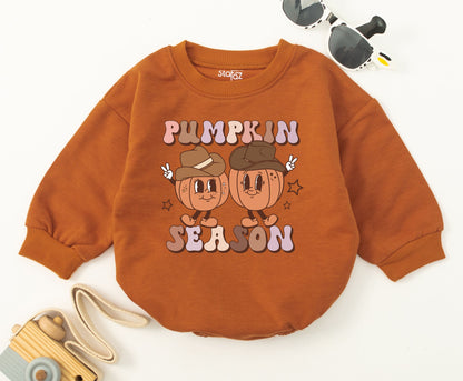 Spooky Dude Baby Romper Cute Fall Halloween Retro Checkered Ghost Babe Outfit Bodysuit for Spooky Season