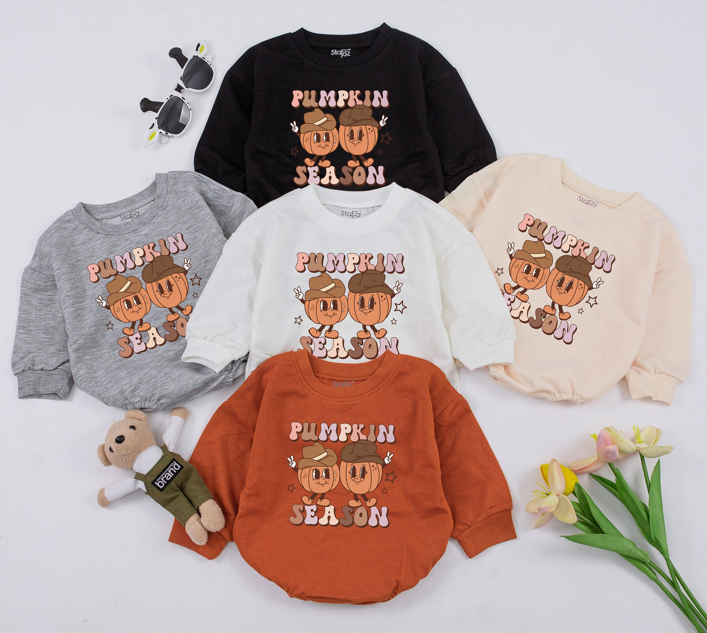 Pumpkin Spice Baby Romper: Cute Fall & Halloween Baby Outfit  