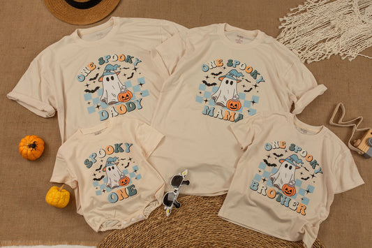 Matching Family Halloween Outfits, Spooky 1st Birthday Sweatshirt: Pumpkin Onesies for Boys & Girls