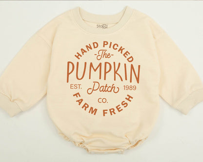 Kids' Hand Picked Pumpkin Patch Sweatshirt: Farm Fresh Fall Fun for Toddlers & Babies - Cute Pumpkin Picking Halloween & Thanksgiving Gift