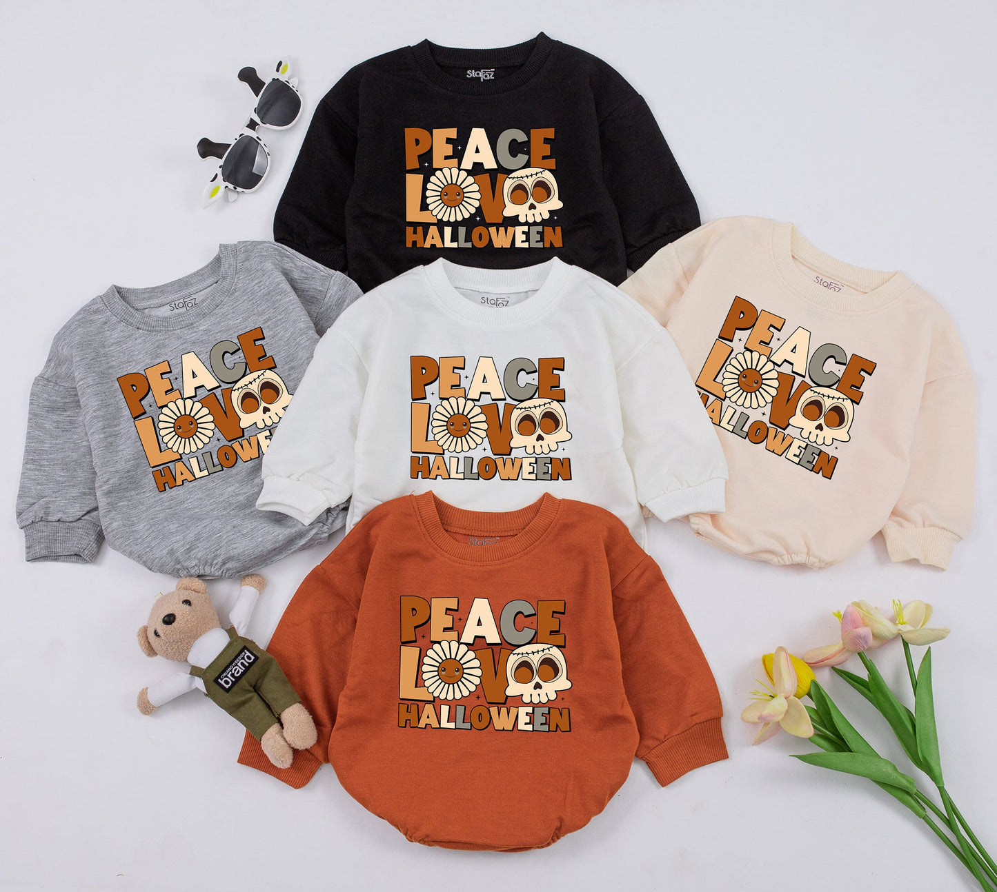 Halloween Baby Romper & Toddler Sweatshirt - Fall Baby Clothes