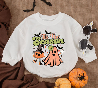 Holly Jolly Dude Vintage Christmas Baby Romper Short Sleeve Bubble Outfit Soft Cotton Toddler Boy Girl Merry Holiday Gift Oversized Sweatshirt Bubble