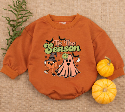 Holly Jolly Dude Vintage Christmas Baby Romper Short Sleeve Bubble Outfit Soft Cotton Toddler Boy Girl Merry Holiday Gift Oversized Sweatshirt Bubble