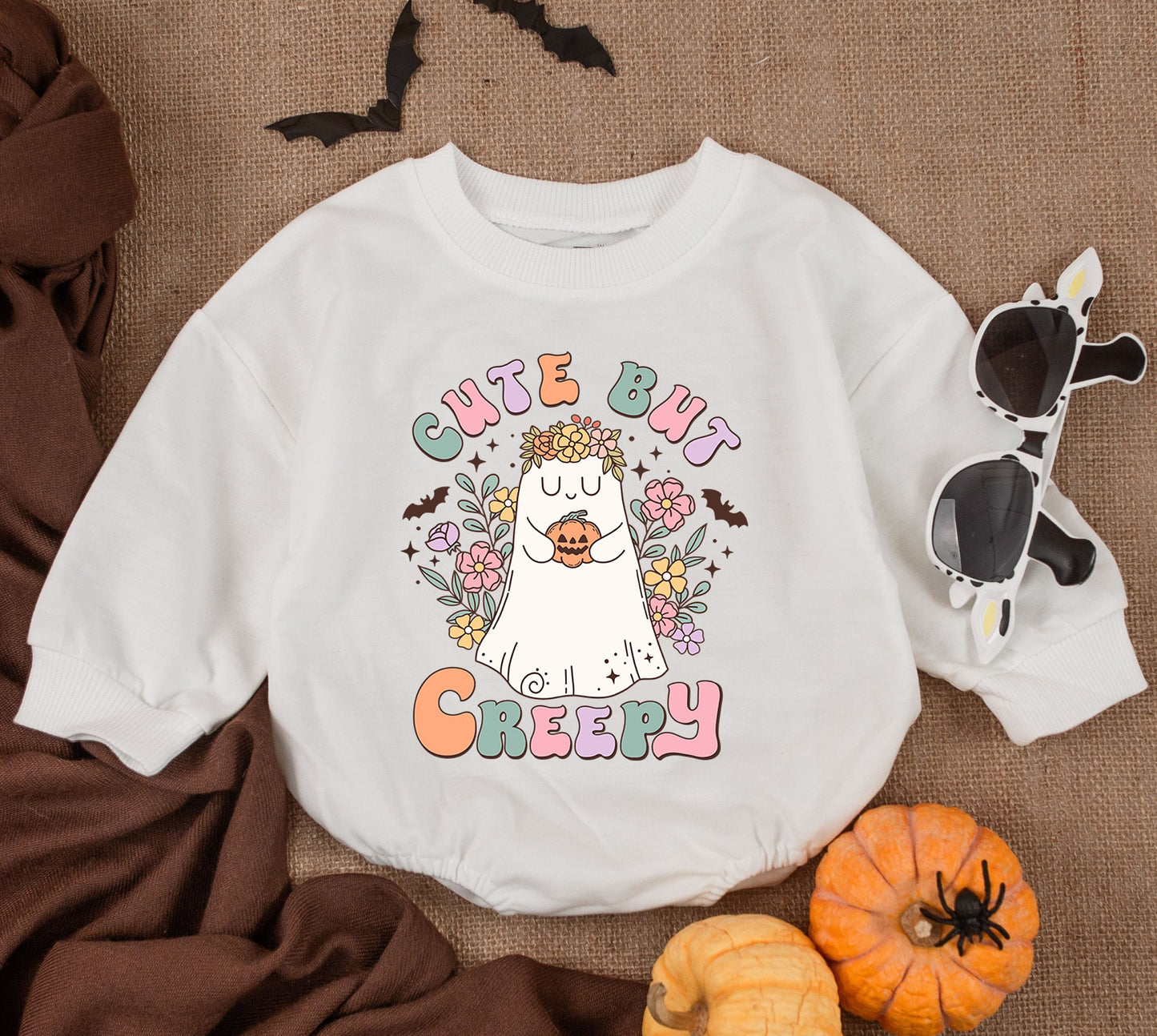 Adorable Halloween Baby Romper and Sweatshirt for Spooky Season