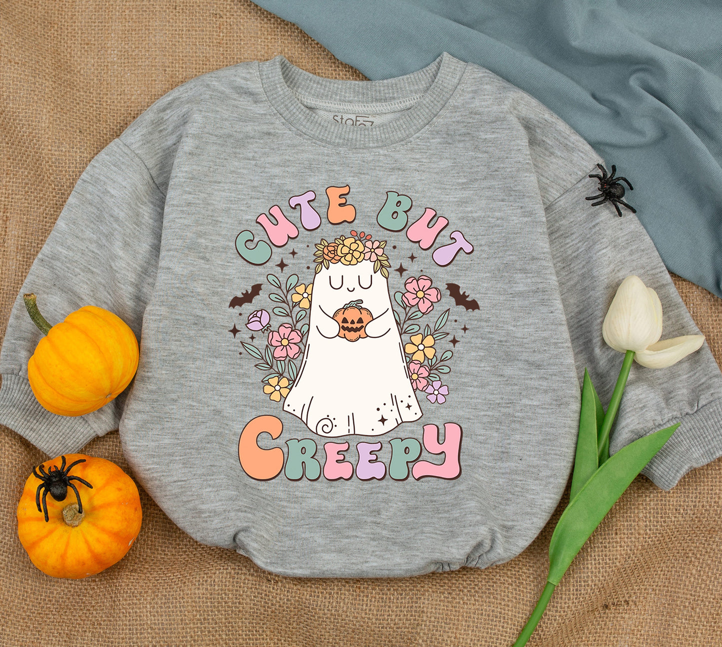 Adorable Halloween Baby Romper and Sweatshirt for Spooky Season