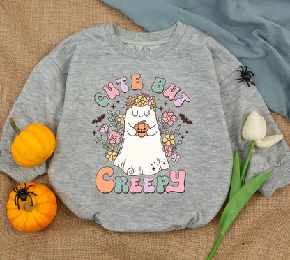 Adorable Halloween Baby Romper and Sweatshirt for Spooky Season