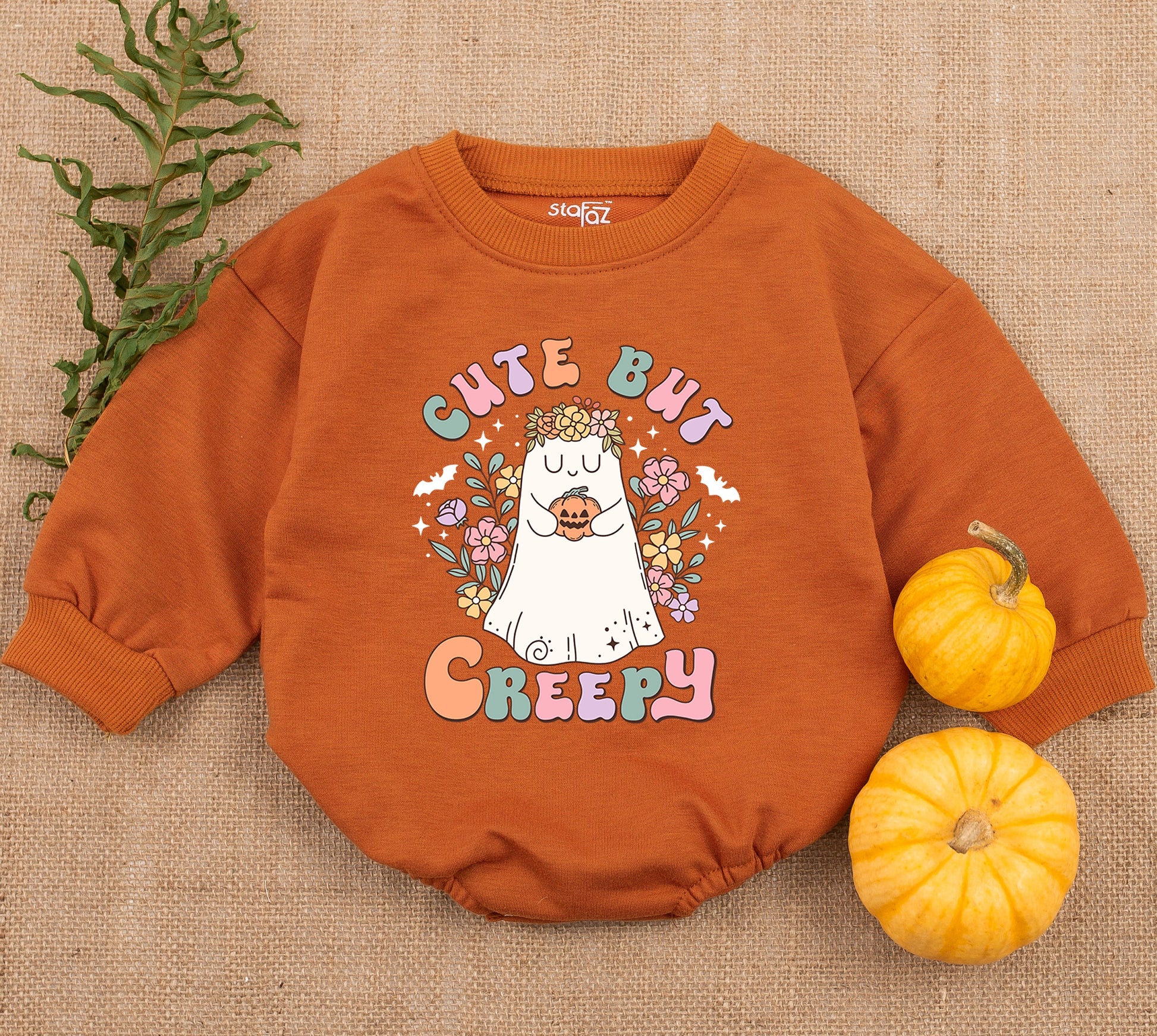 Adorable Halloween Baby Romper and Sweatshirt for Spooky Season