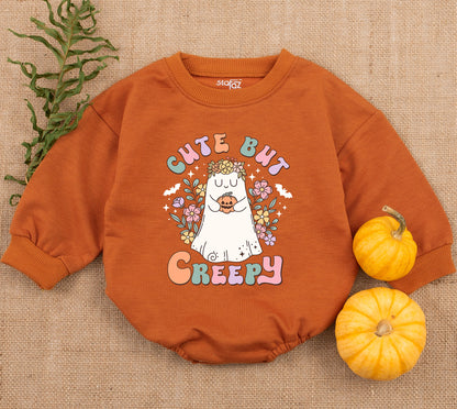 Adorable Halloween Baby Romper and Sweatshirt for Spooky Season