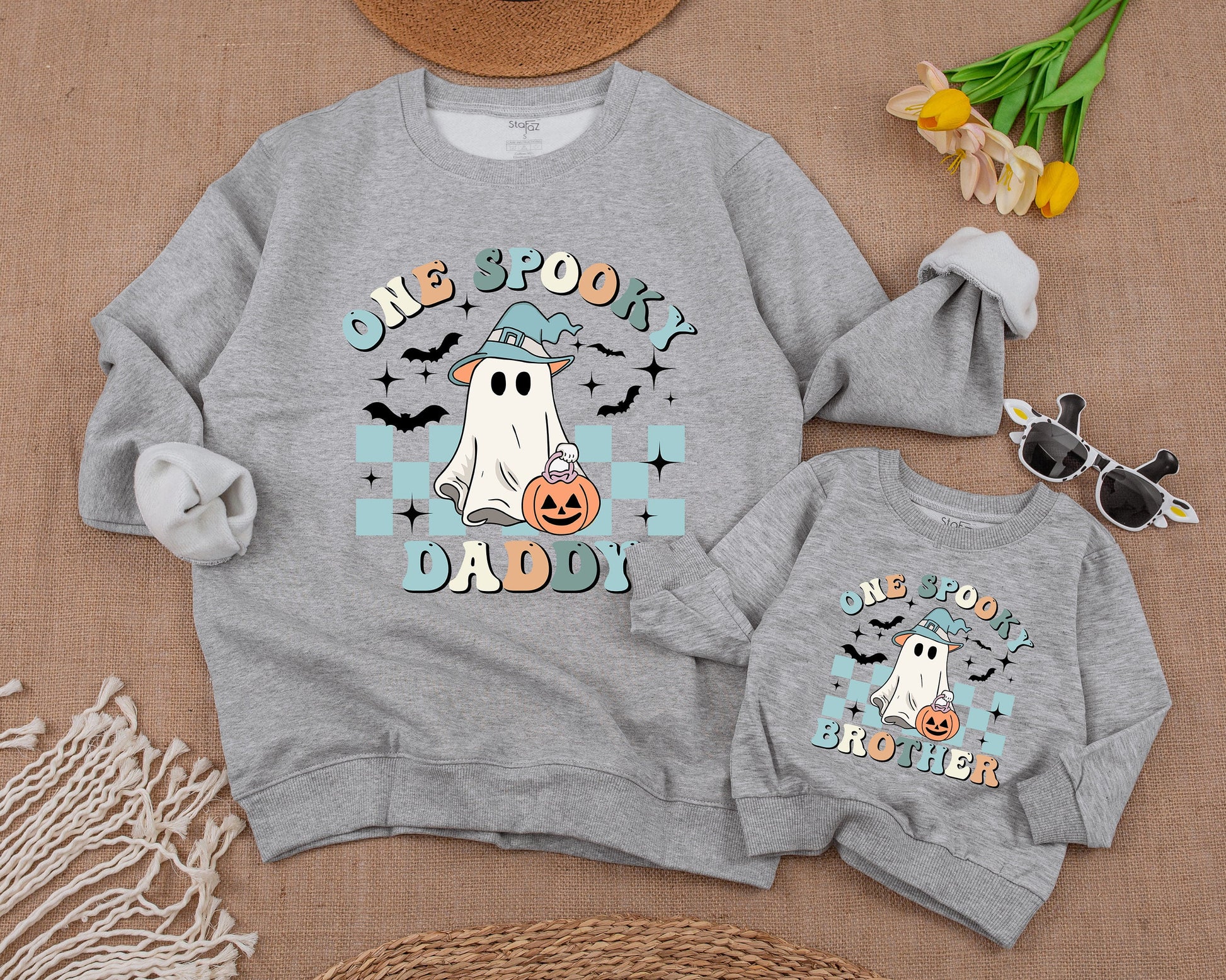 Spooky Birthday Sweater: 1st Halloween Baby Romper & Family Set