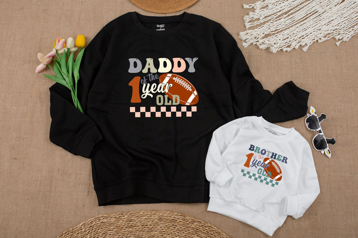 Football 1st Birthday Outfit - Matching Family & Mommy and Me Shirts  