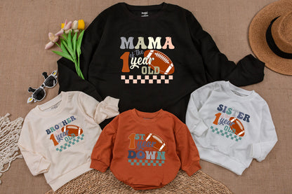 Football 1st Birthday Outfit - Matching Family & Mommy and Me Shirts  