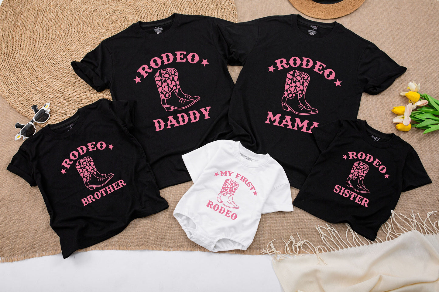 Family Rodeo Birthday Shirts: Cowboy & Cowgirl 1st Party Tees  