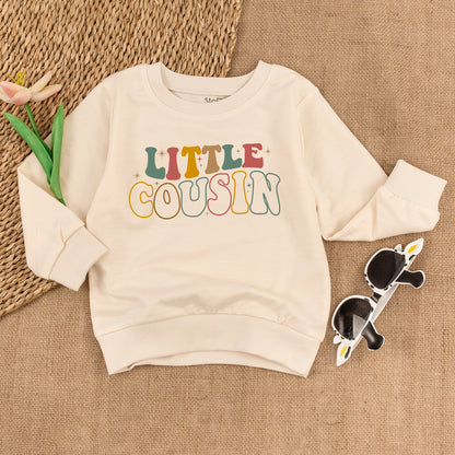 Little Cousin Baby Romper Cute Matching Cousin Outfit Adorable Newborn Bodysuit Lil Cousin Gift for Baby Shower Family Matching Clothes