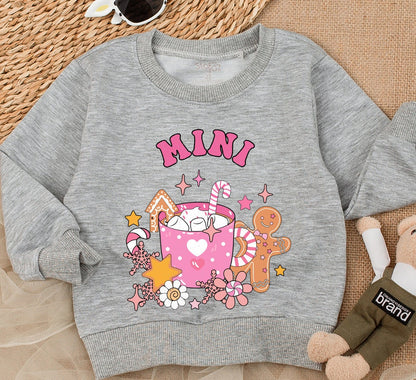 Mama and Mini Matching Christmas Sweatshirt Cozy Winter Family Outfits Perfect Mommy and Me Holiday Gift