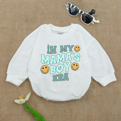 My Mama's Boy Era Romper Sweet Baby Boy Outfit Gift for Newborn Infant Soft Cotton Comfortable Daywear Celebrating Mom's Love