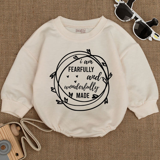Wonderfully Made Christian Baby Bodysuit - Unisex Newborn Outfit