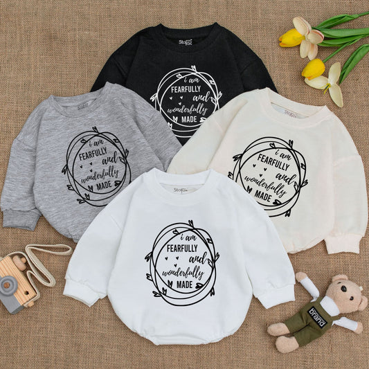 Wonderfully Made Christian Baby Bodysuit - Unisex Newborn Outfit