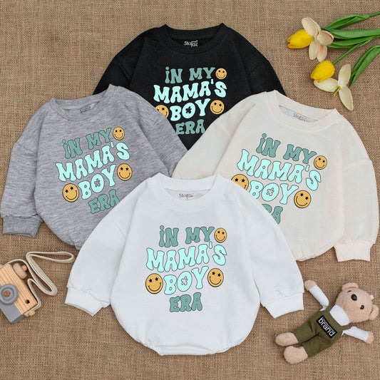 My Mama's Boy Era Baby Romper Bodysuit is an Adorable Newborn Infant Outfit for Little Boys a Perfect Shower Gift and Coming Home Outfit