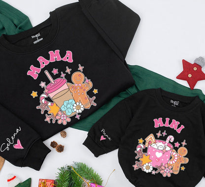 Mama and Mini Matching Christmas Sweatshirt Cozy Winter Family Outfits Perfect Mommy and Me Holiday Gift