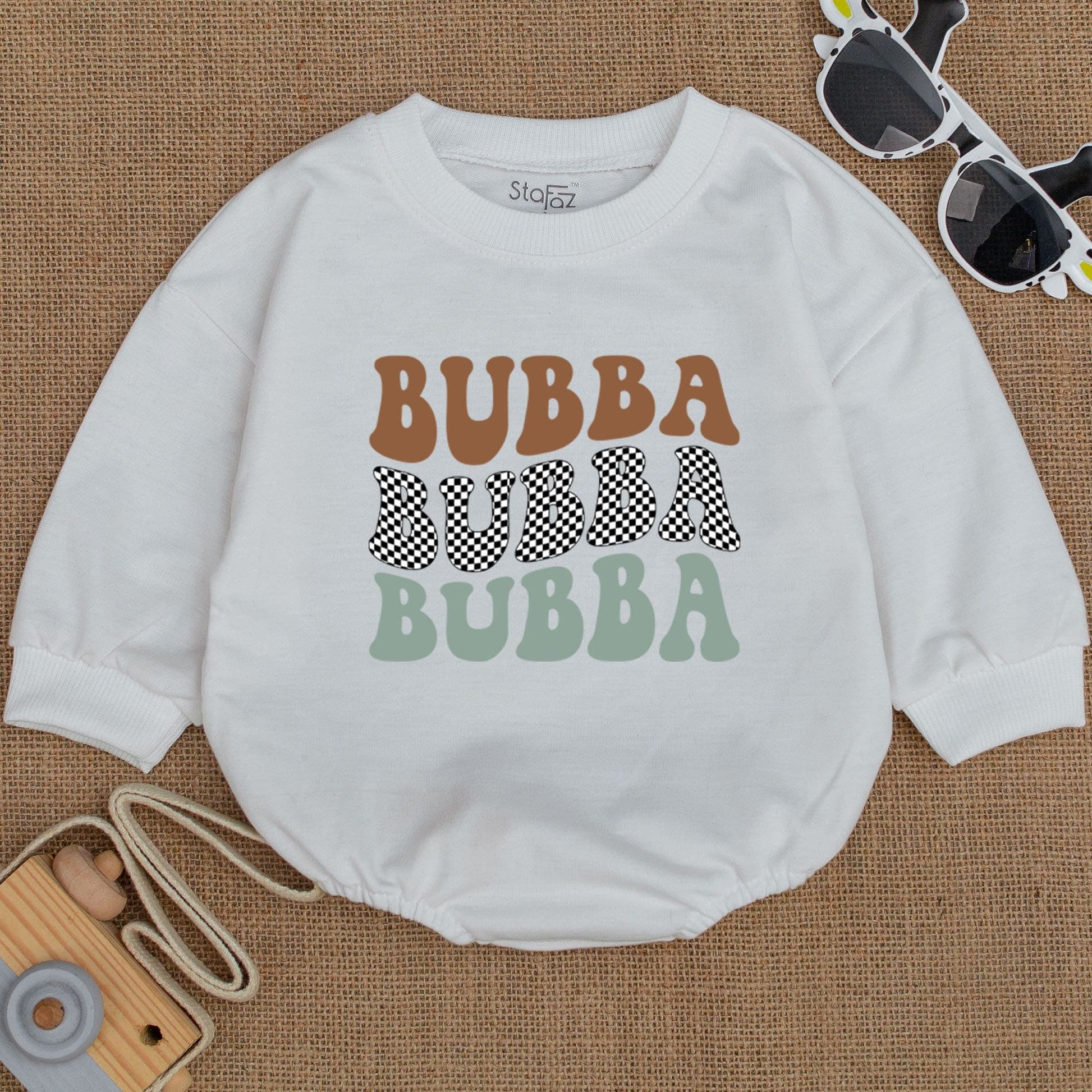 Bubba Baby Romper Retro Bubble Bodysuit Adorable Newborn Outfit Perfect Baby Shower Gift for Boys and Girls