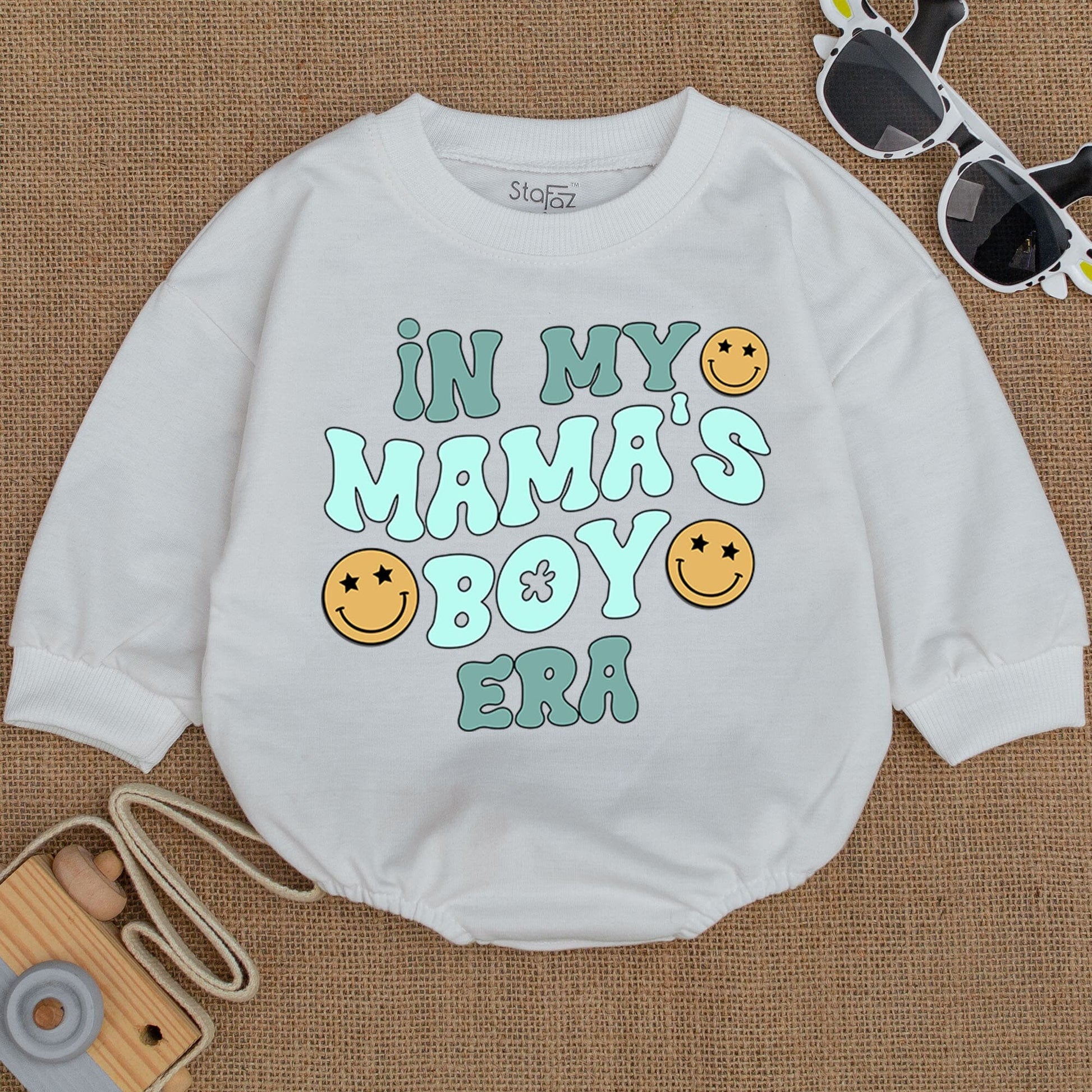 My Mama's Boy Era Baby Romper Bodysuit is an Adorable Newborn Infant Outfit for Little Boys a Perfect Shower Gift and Coming Home Outfit