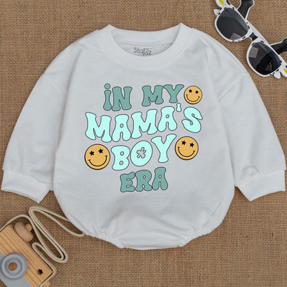 My Mama's Boy Era Baby Romper Bodysuit is an Adorable Newborn Infant Outfit for Little Boys a Perfect Shower Gift and Coming Home Outfit