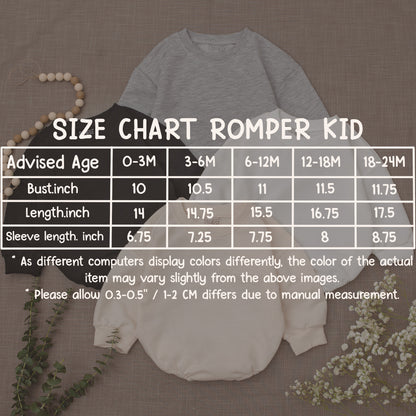 Custom Long Sleeve Baby Romper: Personalized Infant Name Outfit