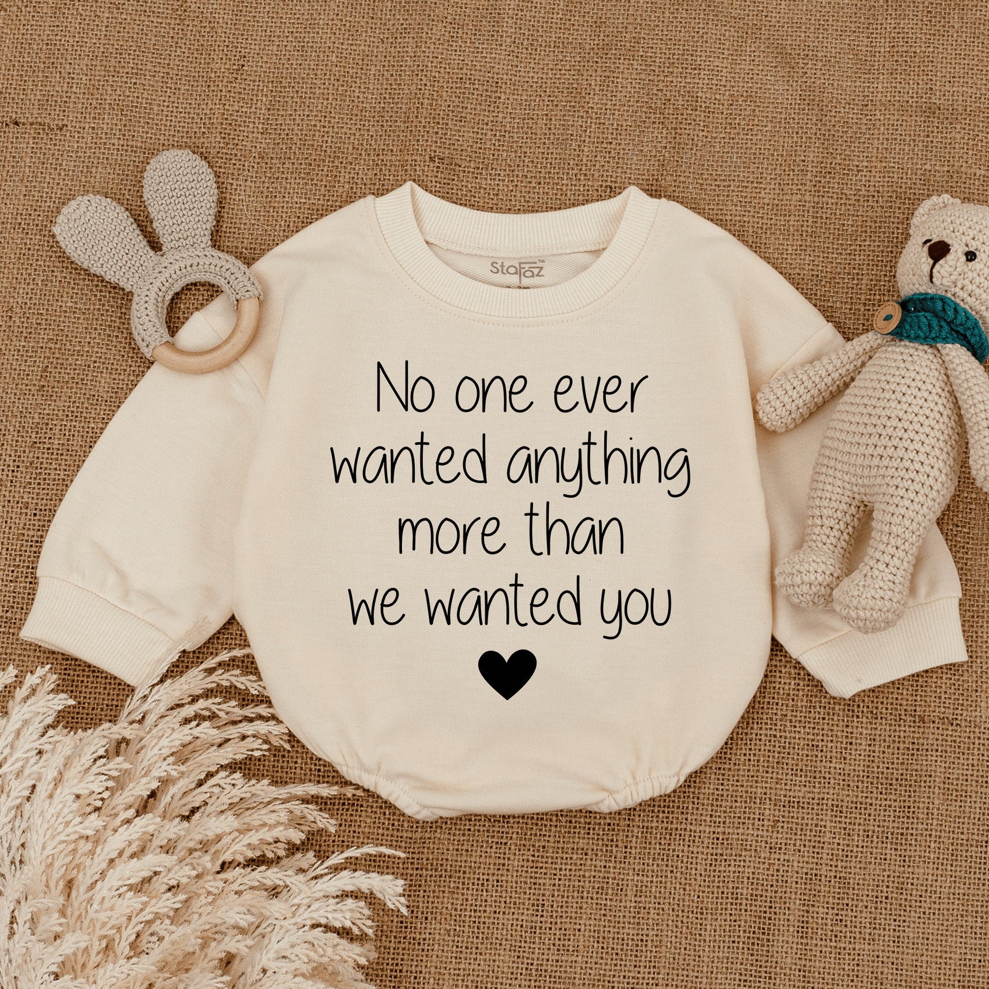 IVF Pregnancy Announcement Romper Worth the Wait Rainbow Baby Gift Minimalist Typewriter Infant Bodysuit