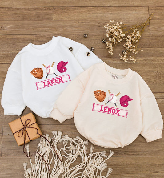 Retro Baseball Romper for Girls Game Day Baby Outfit One Piece Vintage Baseball Vibes Toddler Ball Game Apparel