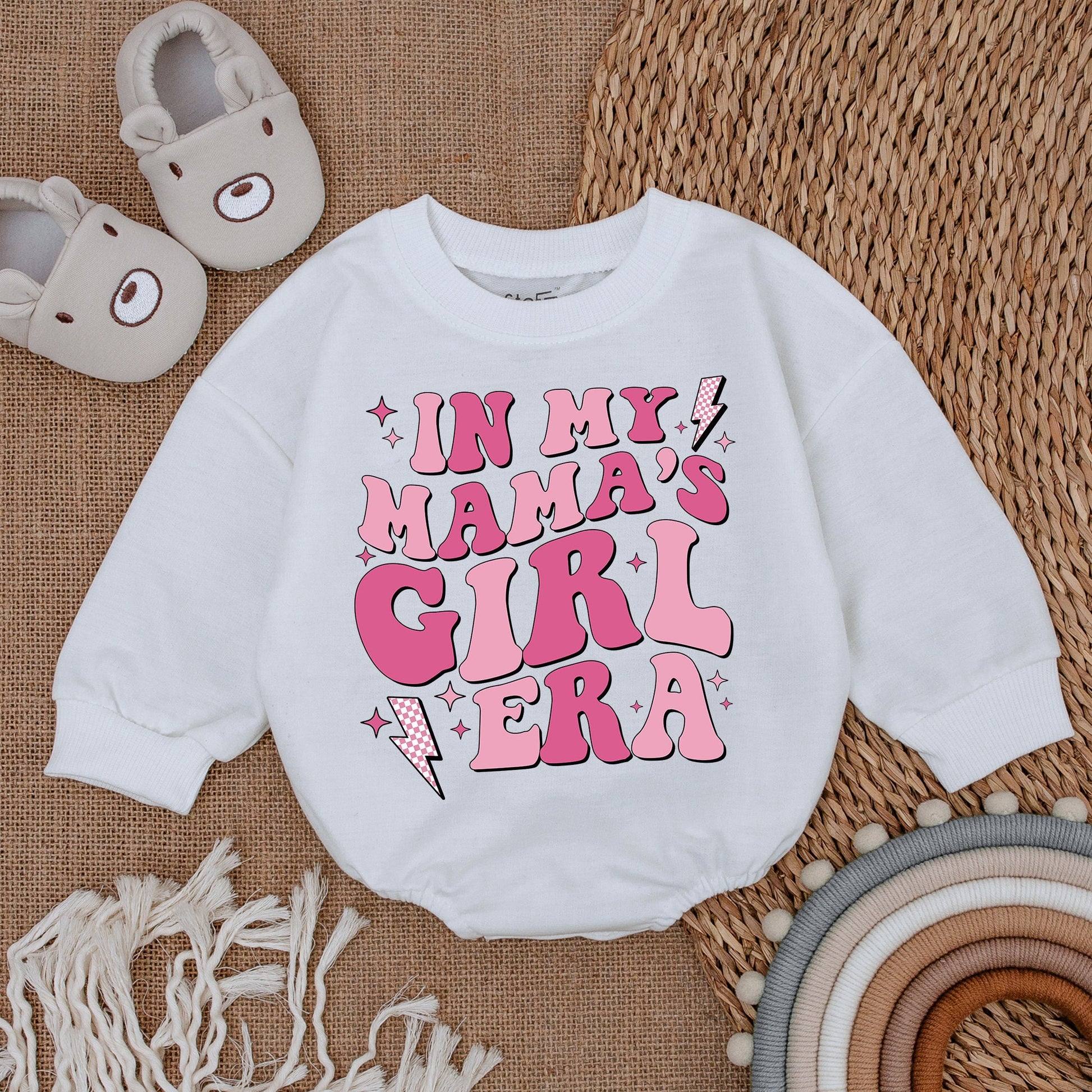 My Mama's Girl Era Romper Baby Girl Outfit Mommy & Me Bodysuit, Baby Girl Gift for Mother's Day, Soft Cotton Coming Home Outfit