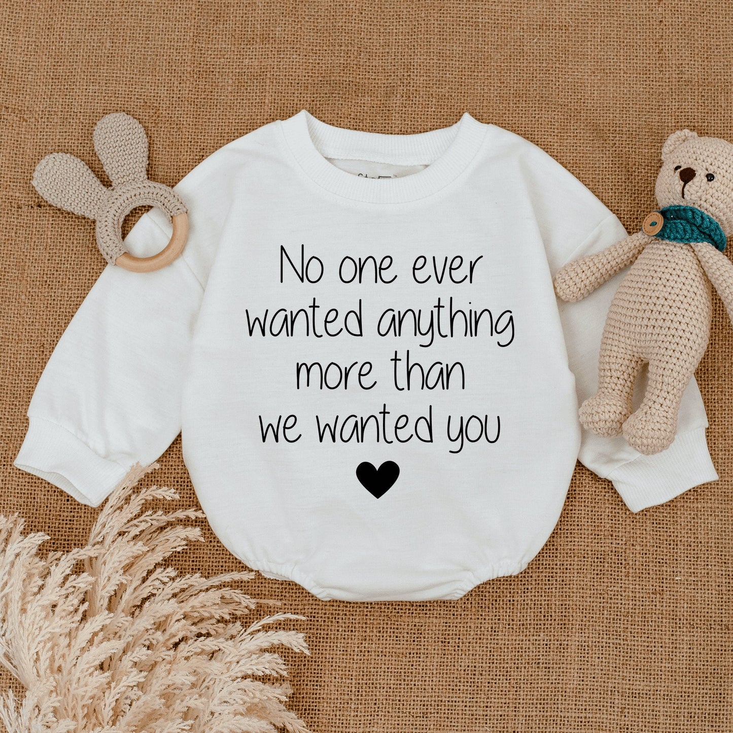 IVF Pregnancy Announcement Romper Worth the Wait Rainbow Baby Gift Minimalist Typewriter Infant Bodysuit