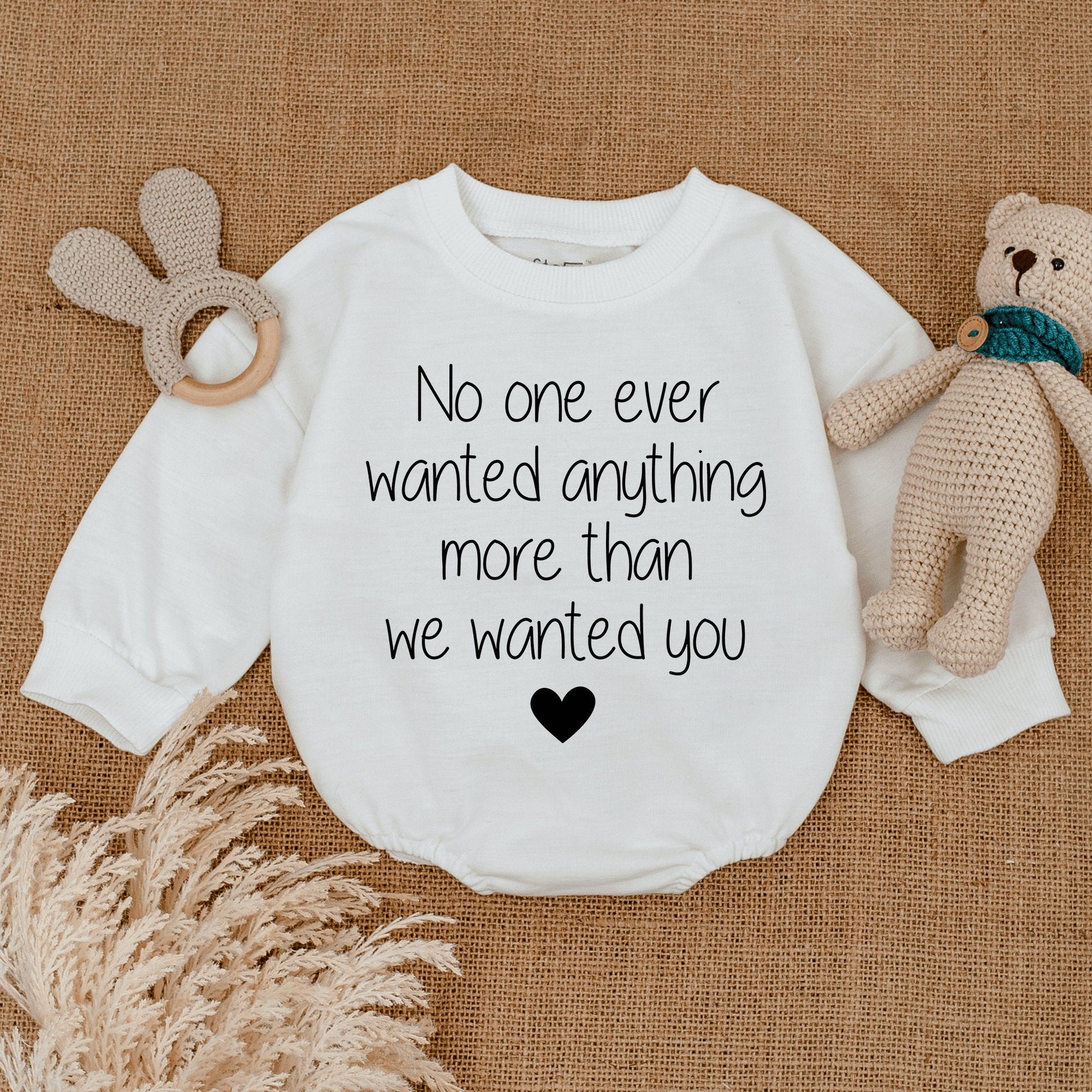 IVF Pregnancy Announcement Romper Worth the Wait Rainbow Baby Gift Minimalist Typewriter Infant Bodysuit