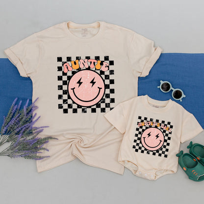 Personalized Auntie and Me Matching Shirts for Auntie's Girl or Nephew Niece Family Outfit Soft Cotton Comfortable Mother's Day Gift for Aunt