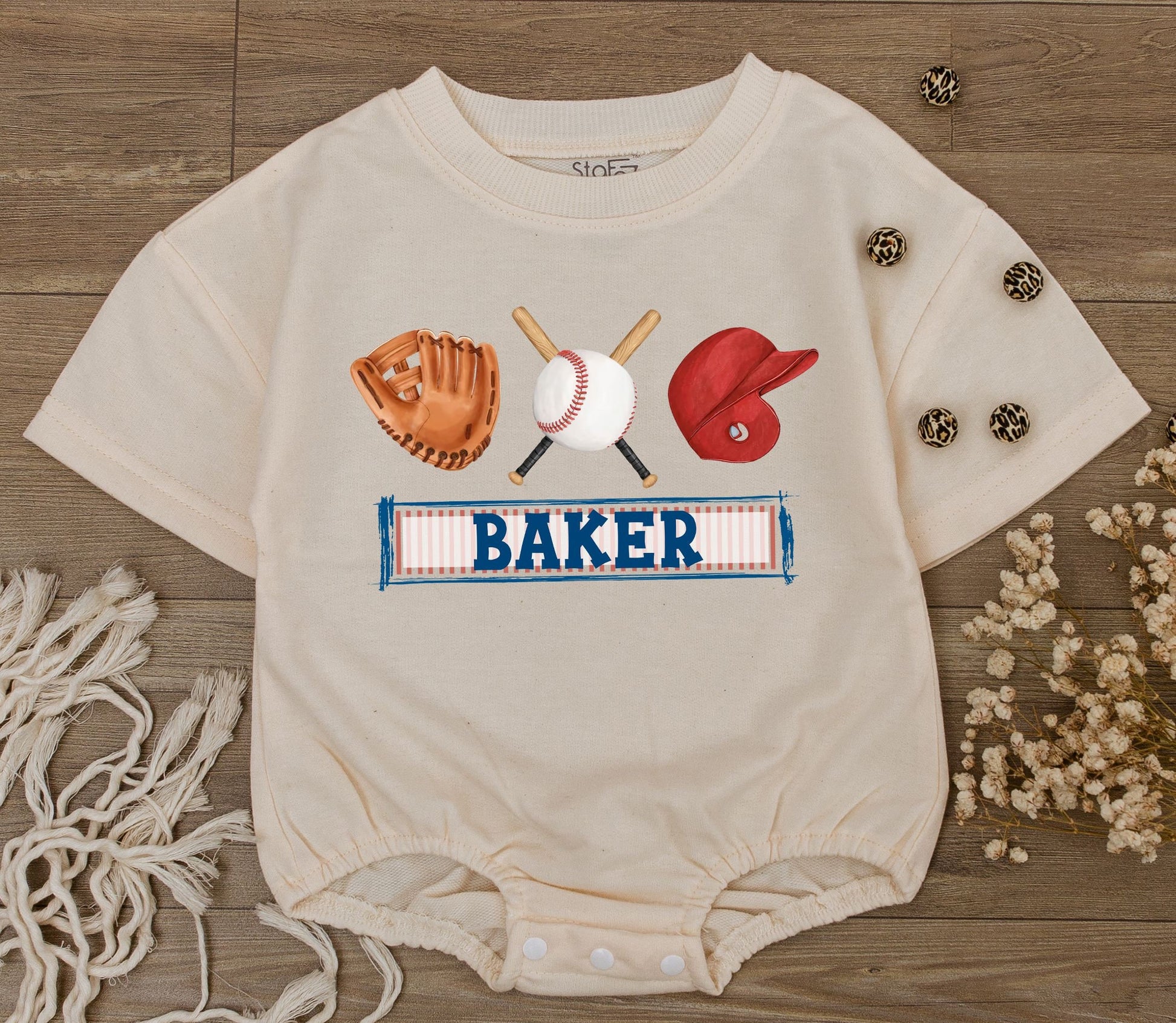Custom Retro Baseball Game Day Bodysuit Girls Baseball Outfit Baby One Piece Football Romper Perfect for Game Day Celebrations