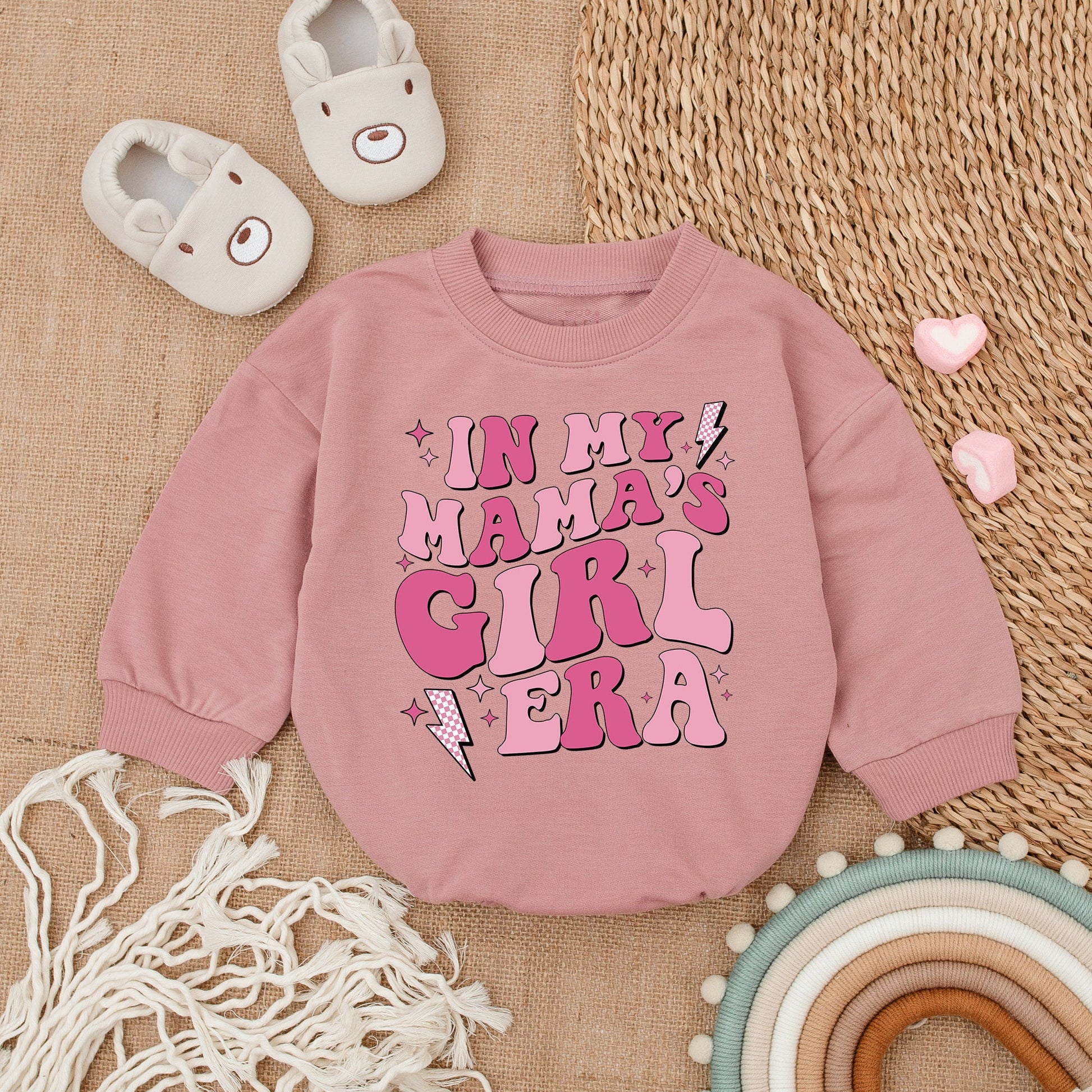 My Mama's Girl Era Romper Baby Girl Outfit Mommy & Me Bodysuit, Baby Girl Gift for Mother's Day, Soft Cotton Coming Home Outfit