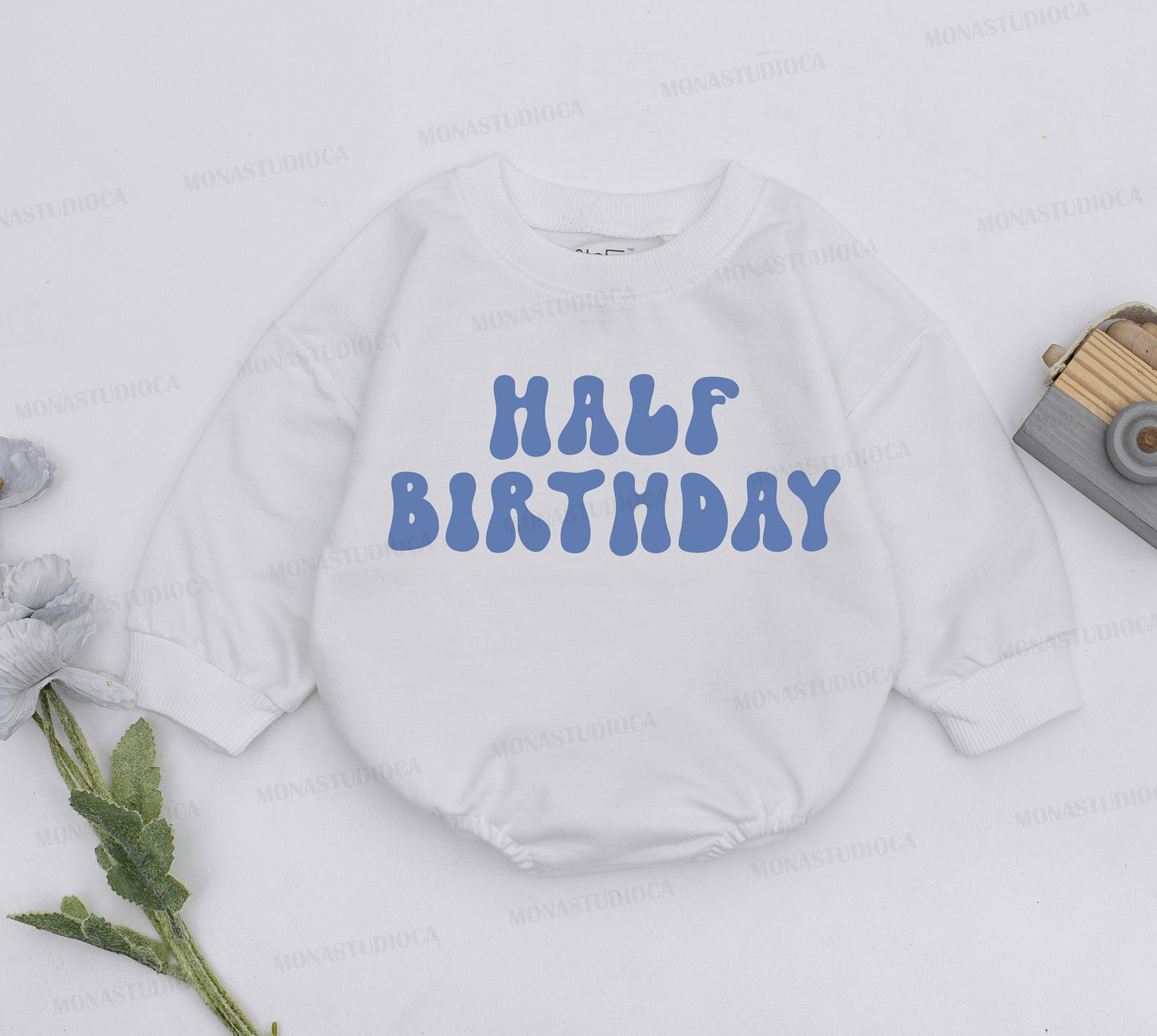 Half Way To One Boy Romper for 6 Months Old Baby Natural Birthday Outfit First Half Year Celebration Gift Bodysuit New Clothes