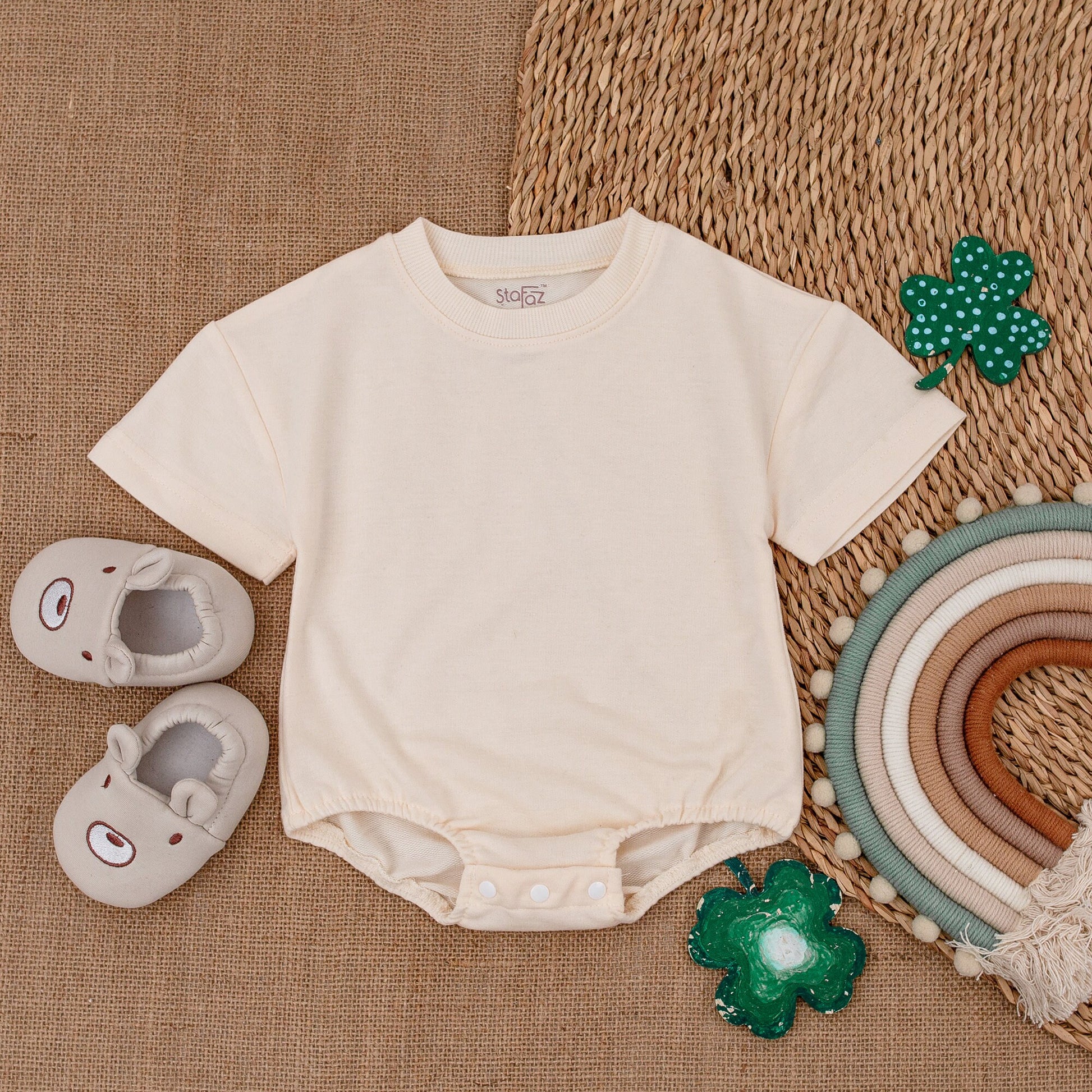 Light Mauve Baby Bubble Romper Newborn Outfit for Baby Girl, Coming Home Outfit, Baby Shower Gift Cotton Soft