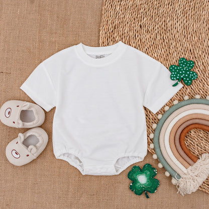 Light Mauve Baby Bubble Romper Newborn Outfit for Baby Girl, Coming Home Outfit, Baby Shower Gift Cotton Soft